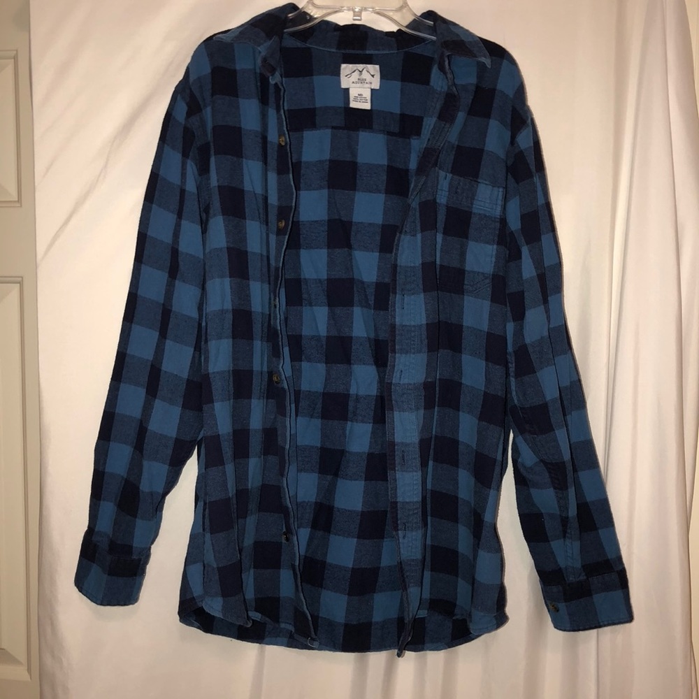 Blue Checkered Flannel